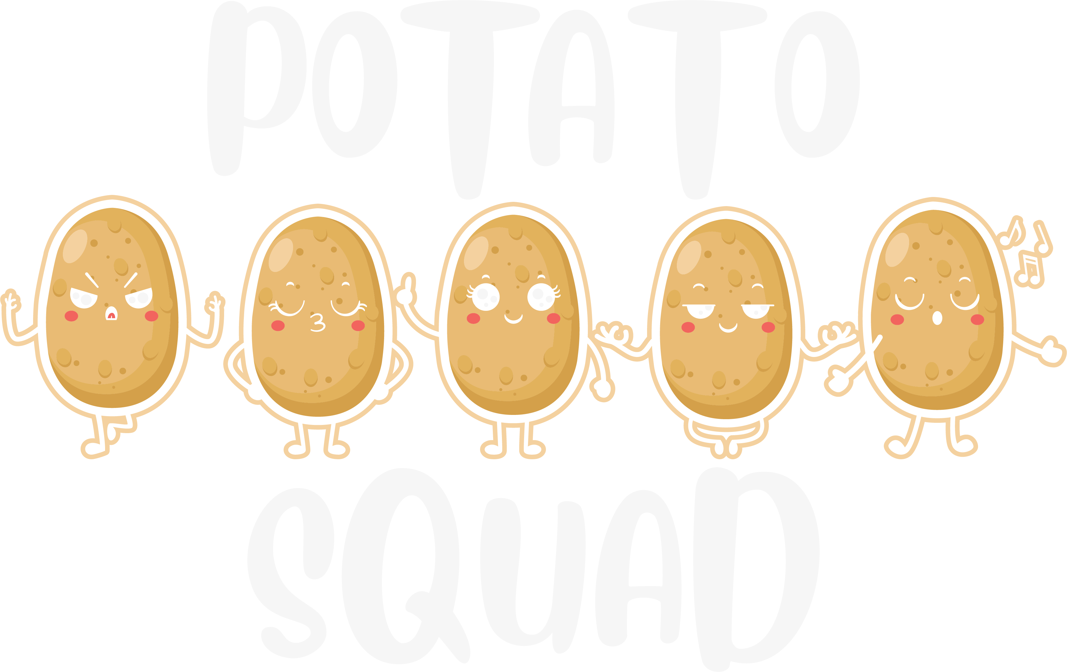 Potato Squad DTF Transfer