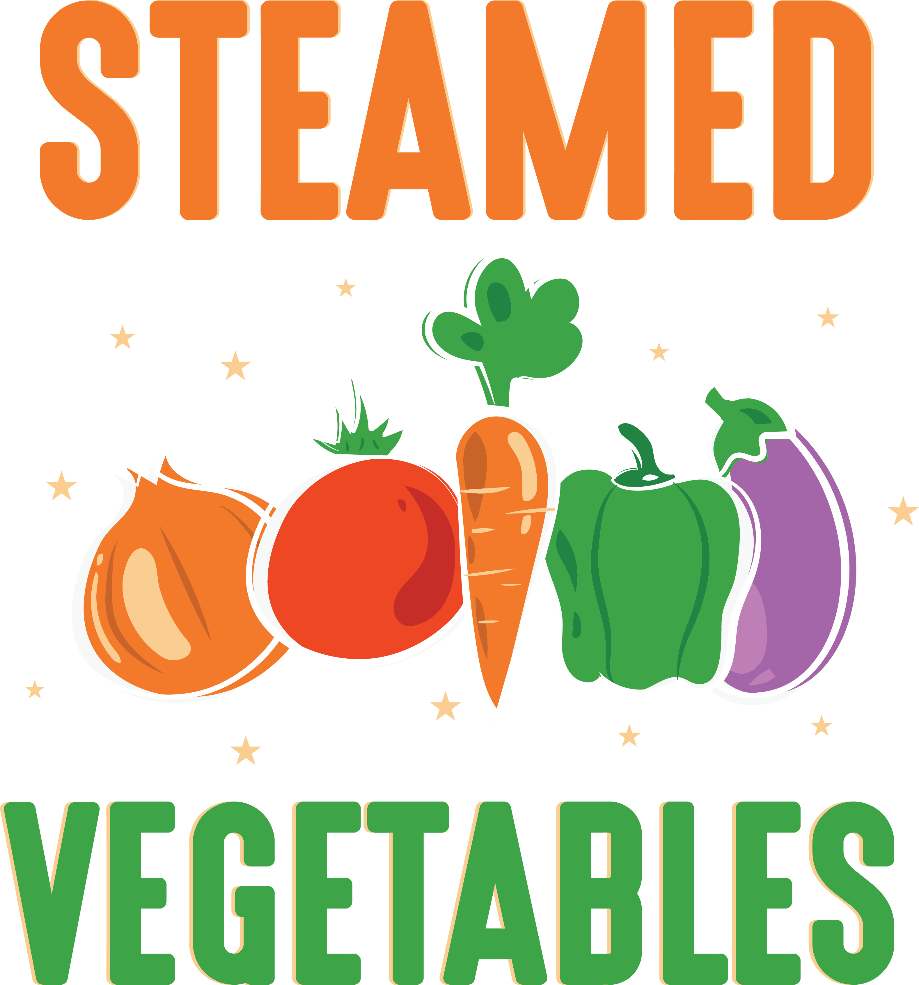 Steamed Vegetables DTF Transfer