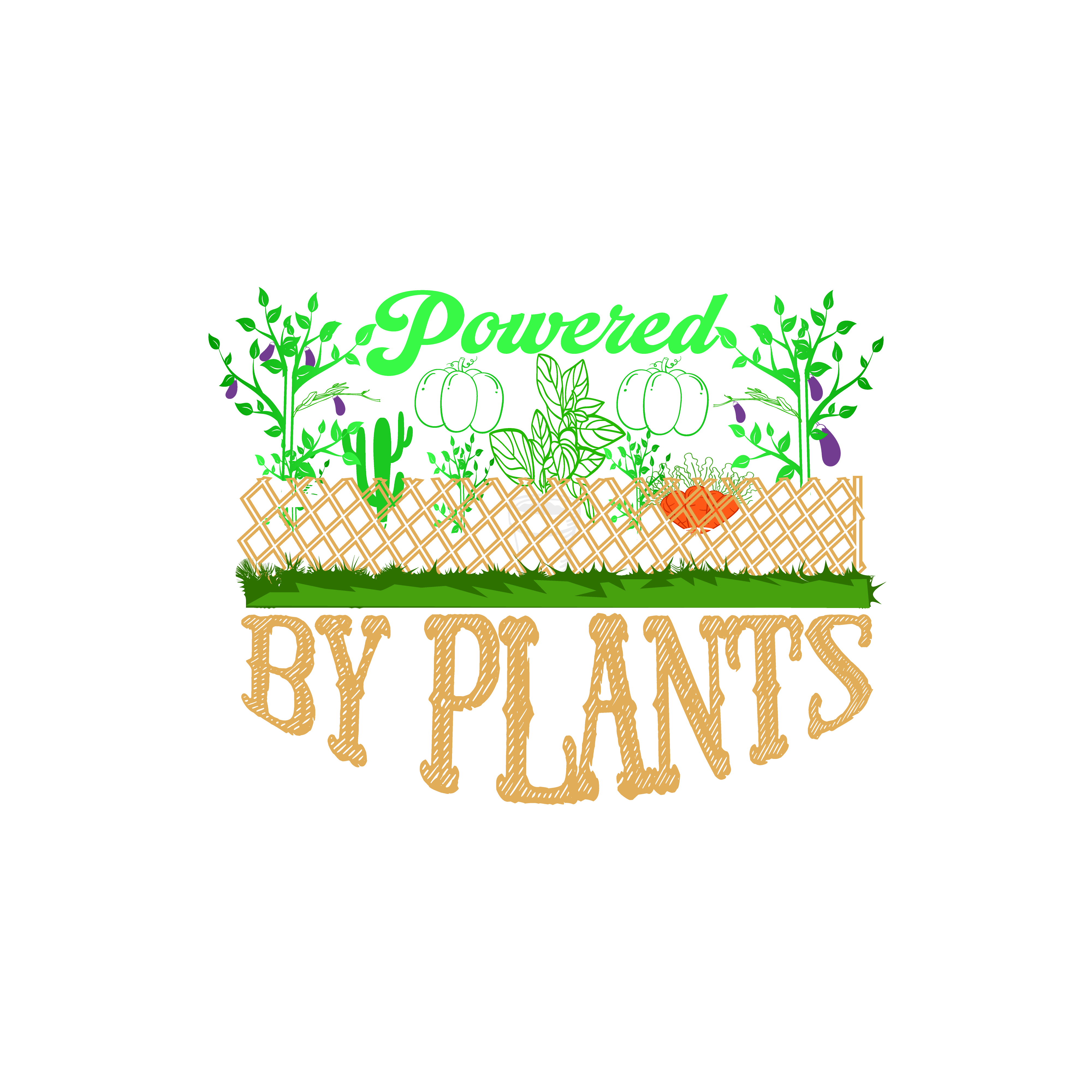 Powered By Plants DTF Transfer