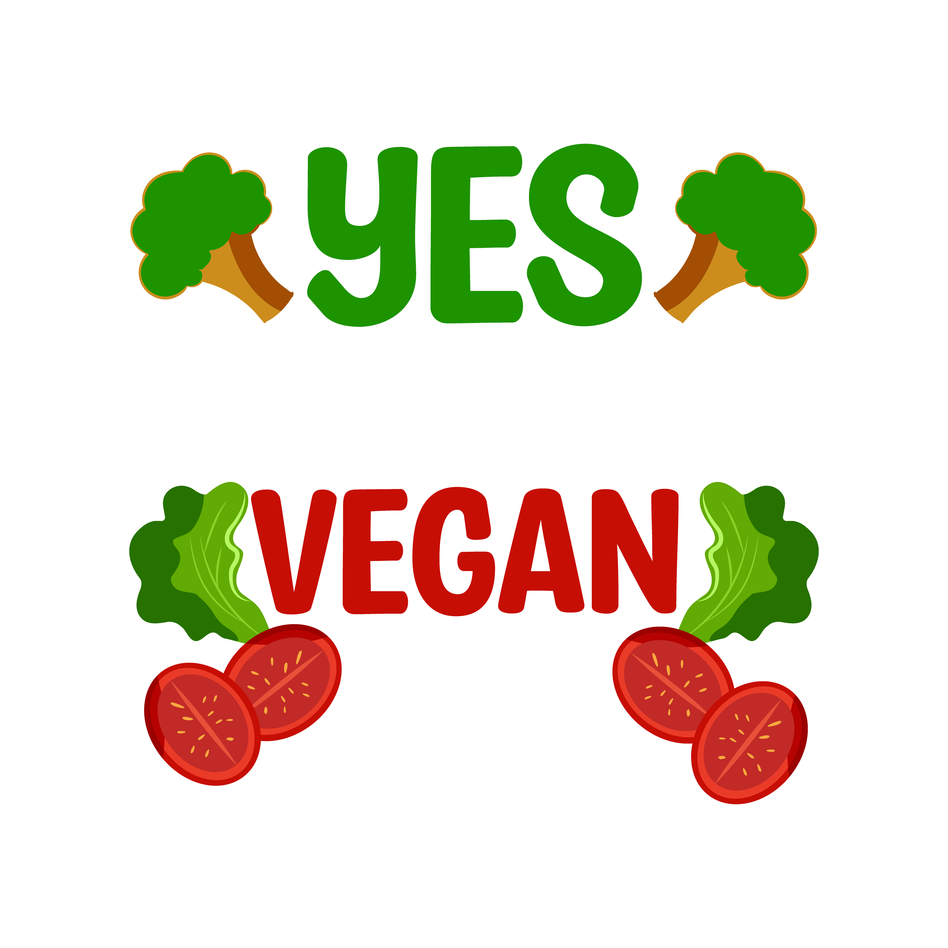 Yes This Is A Vegan Baby DTF Transfer