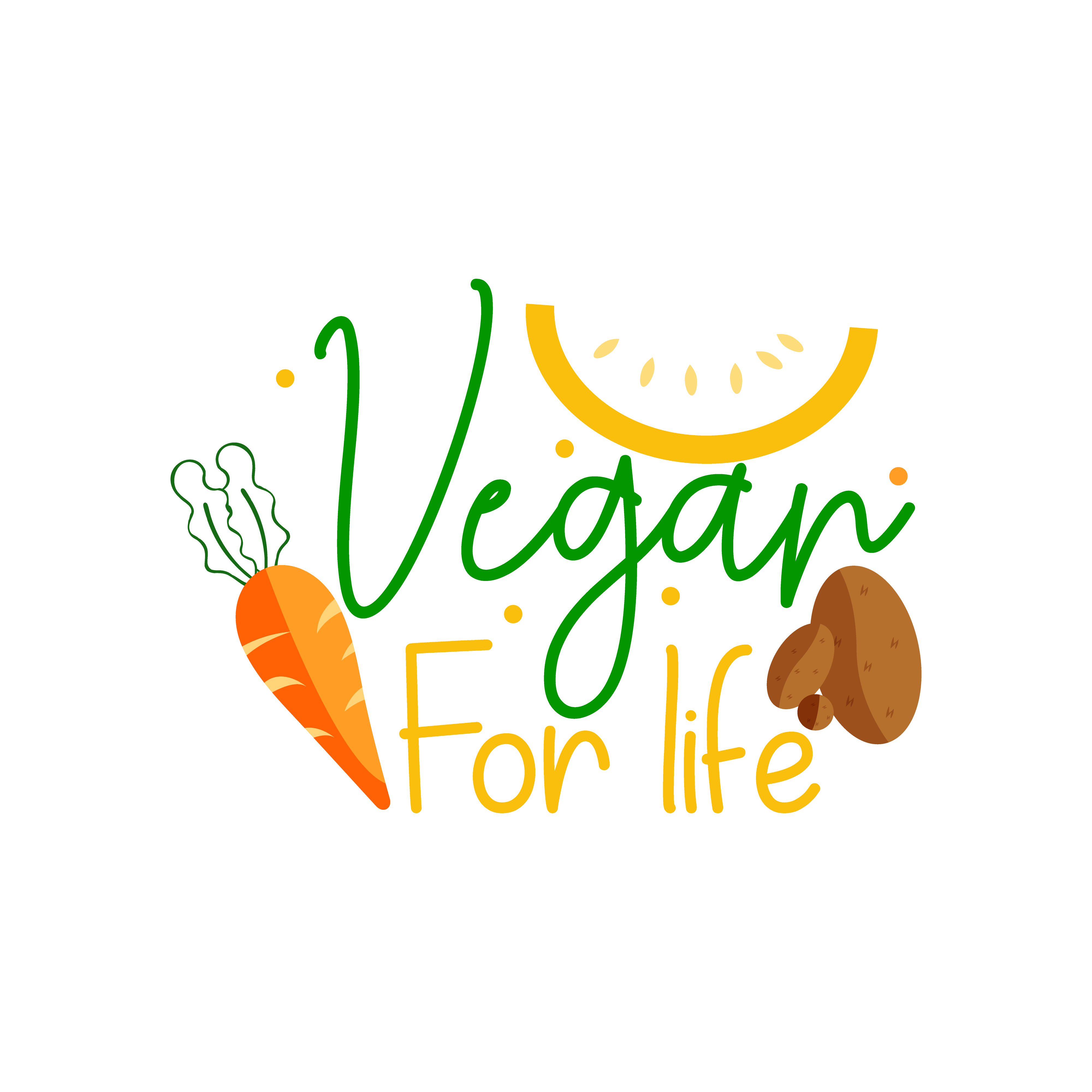 Vegan For Life DTF Transfer