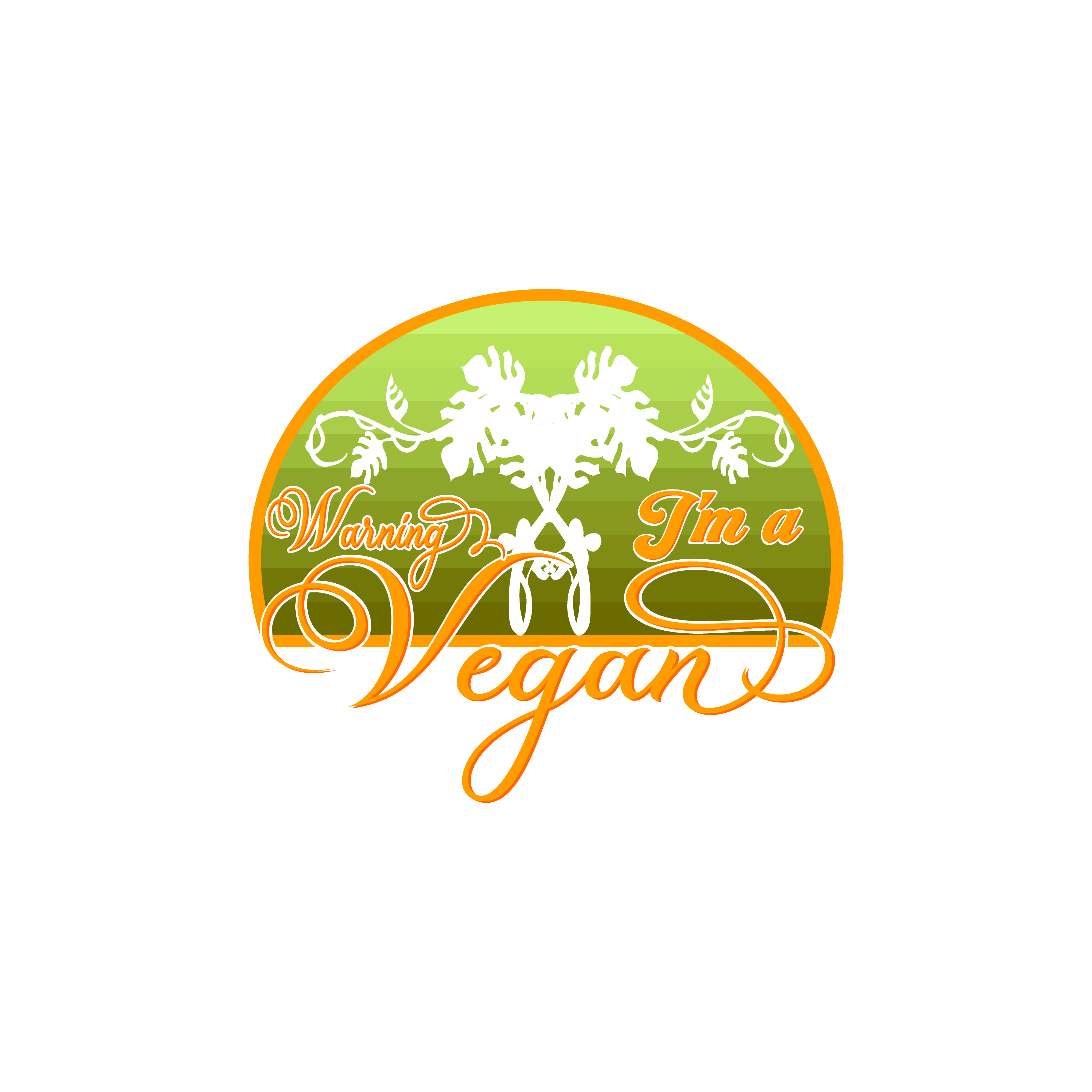 Warning Im A Vegan DTF Transfer