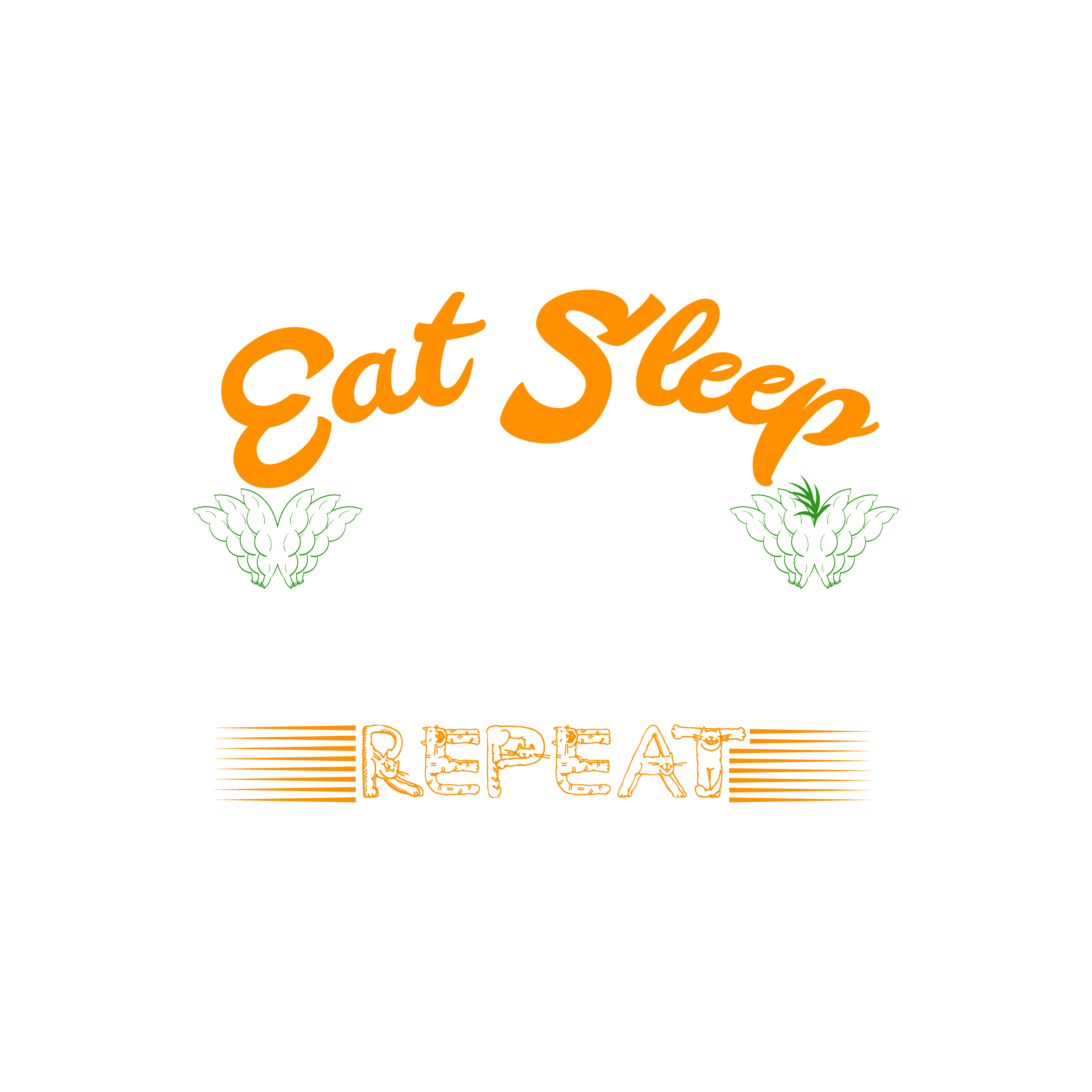 Eat Sleep Save Animals DTF Transfer