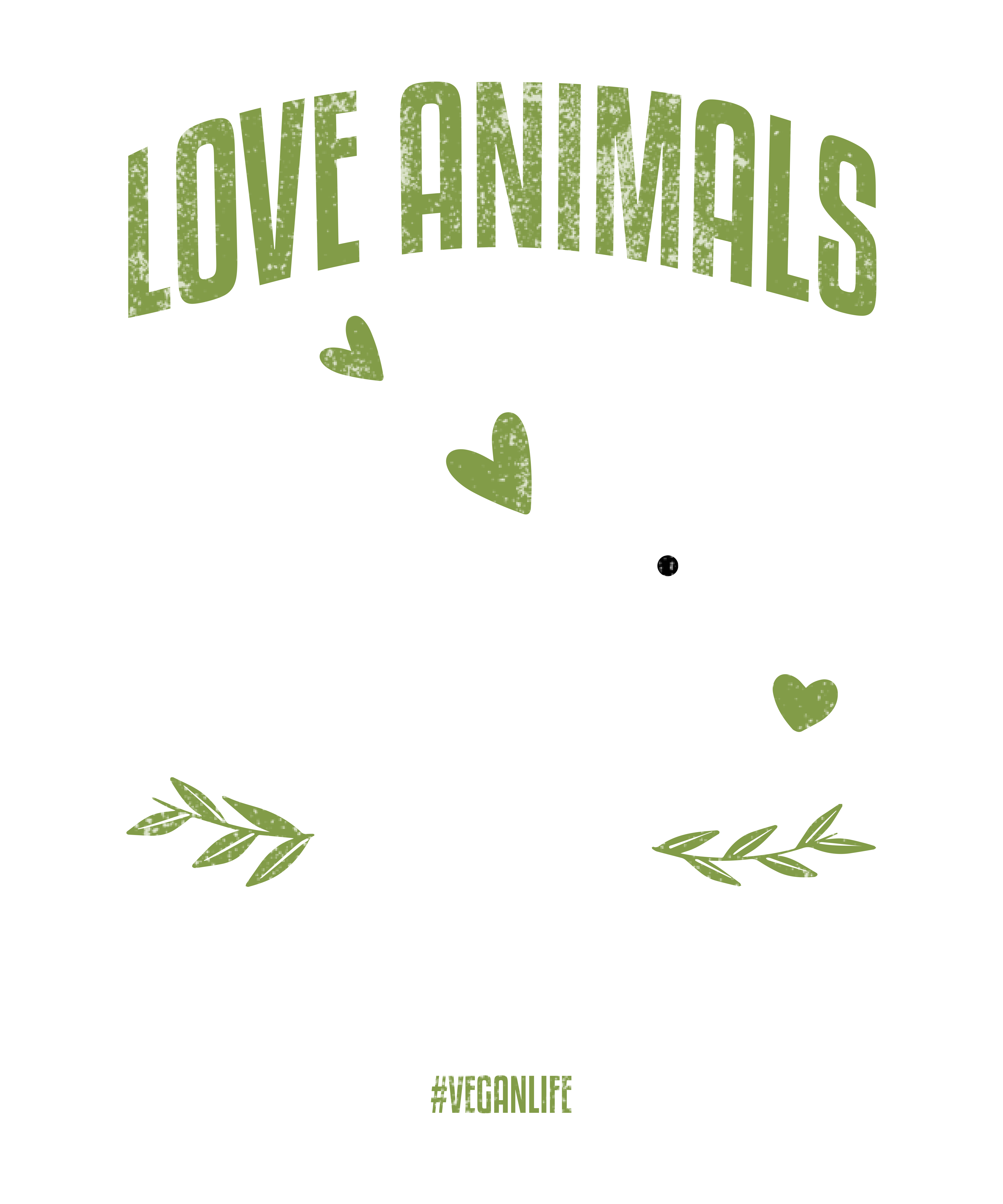 Love Animals Dont Eat Them DTF Transfer