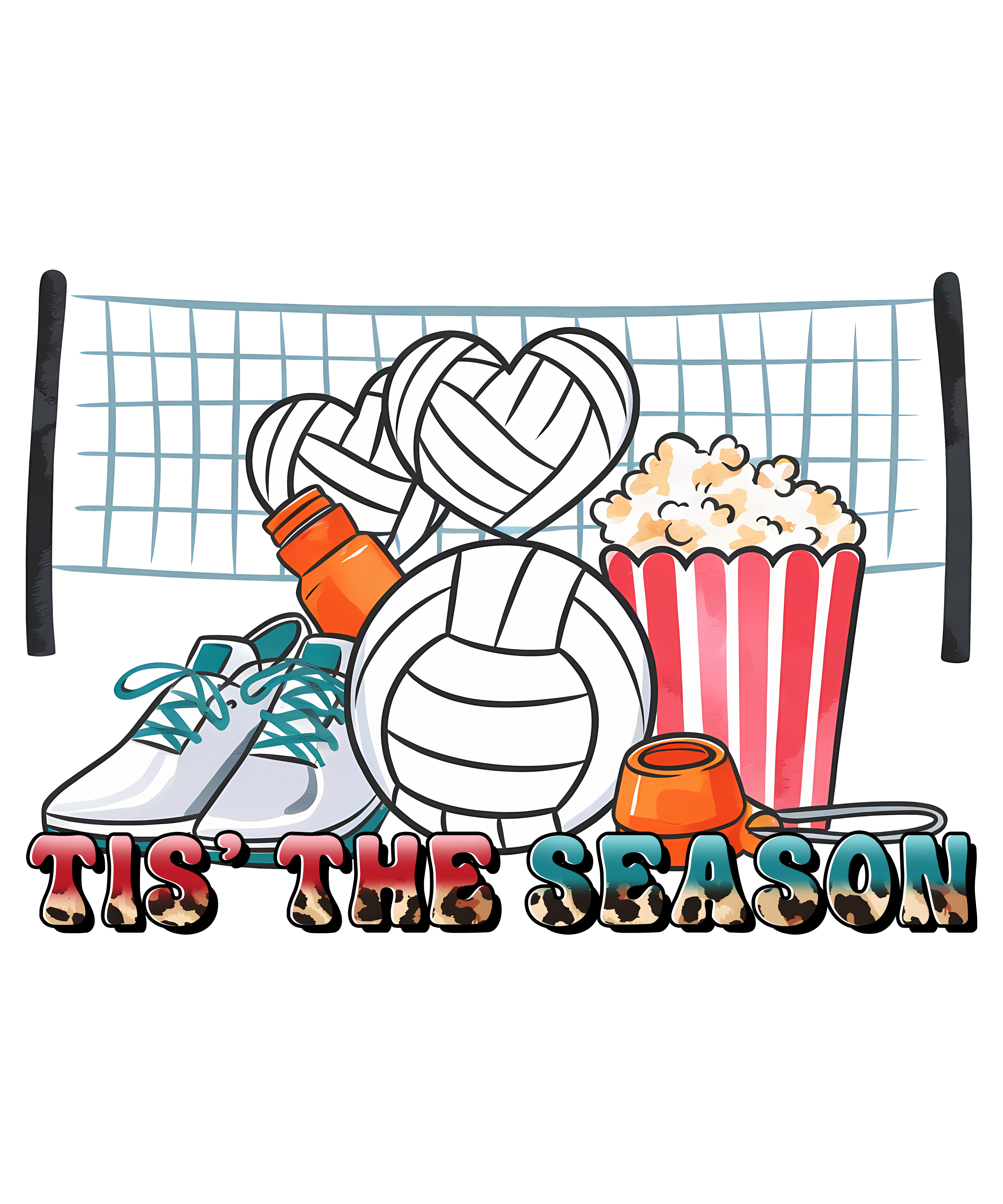 Volleyball Season Sports Gear DTF Transfer