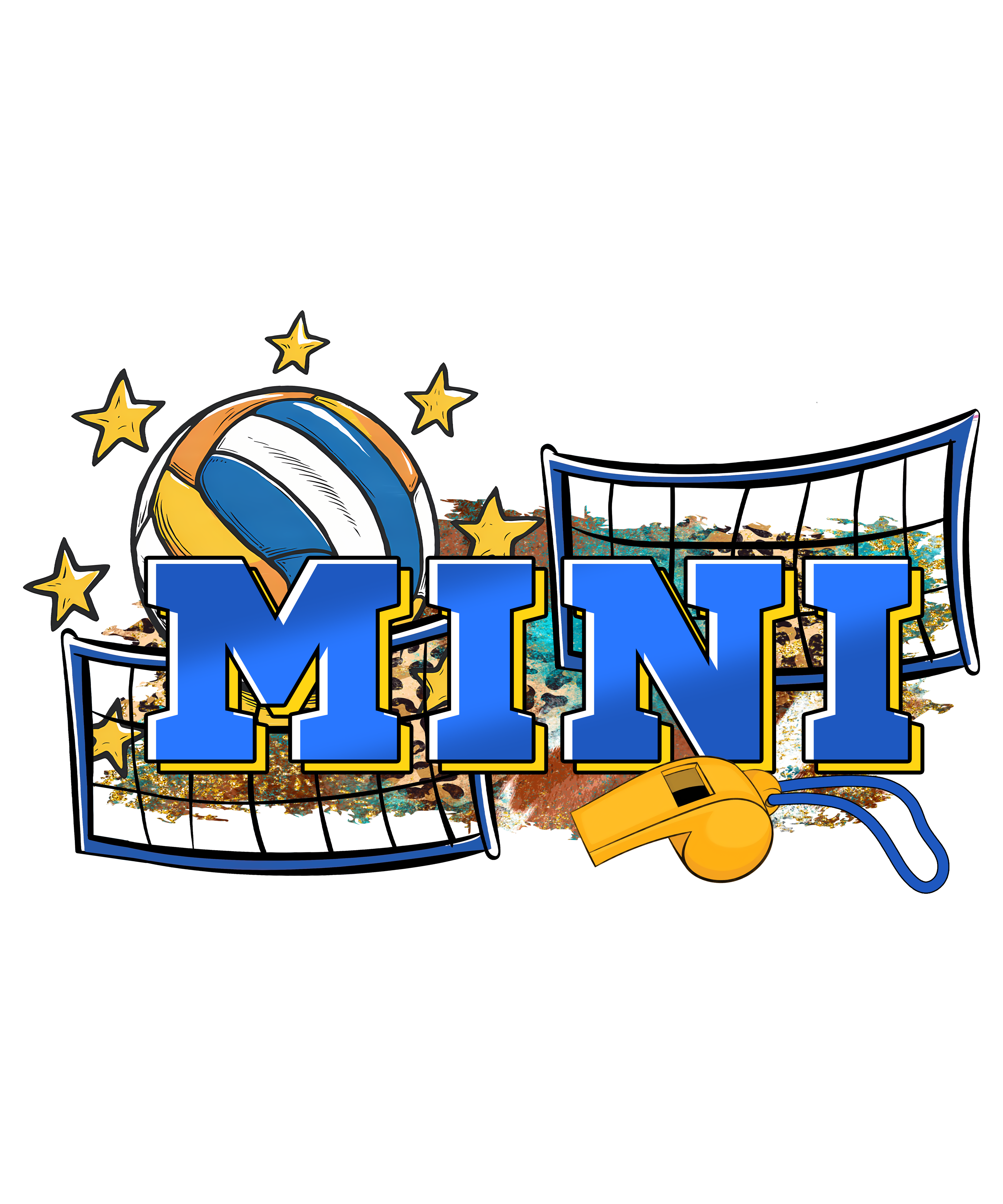 Mini Volleyball Coach DTF Transfer