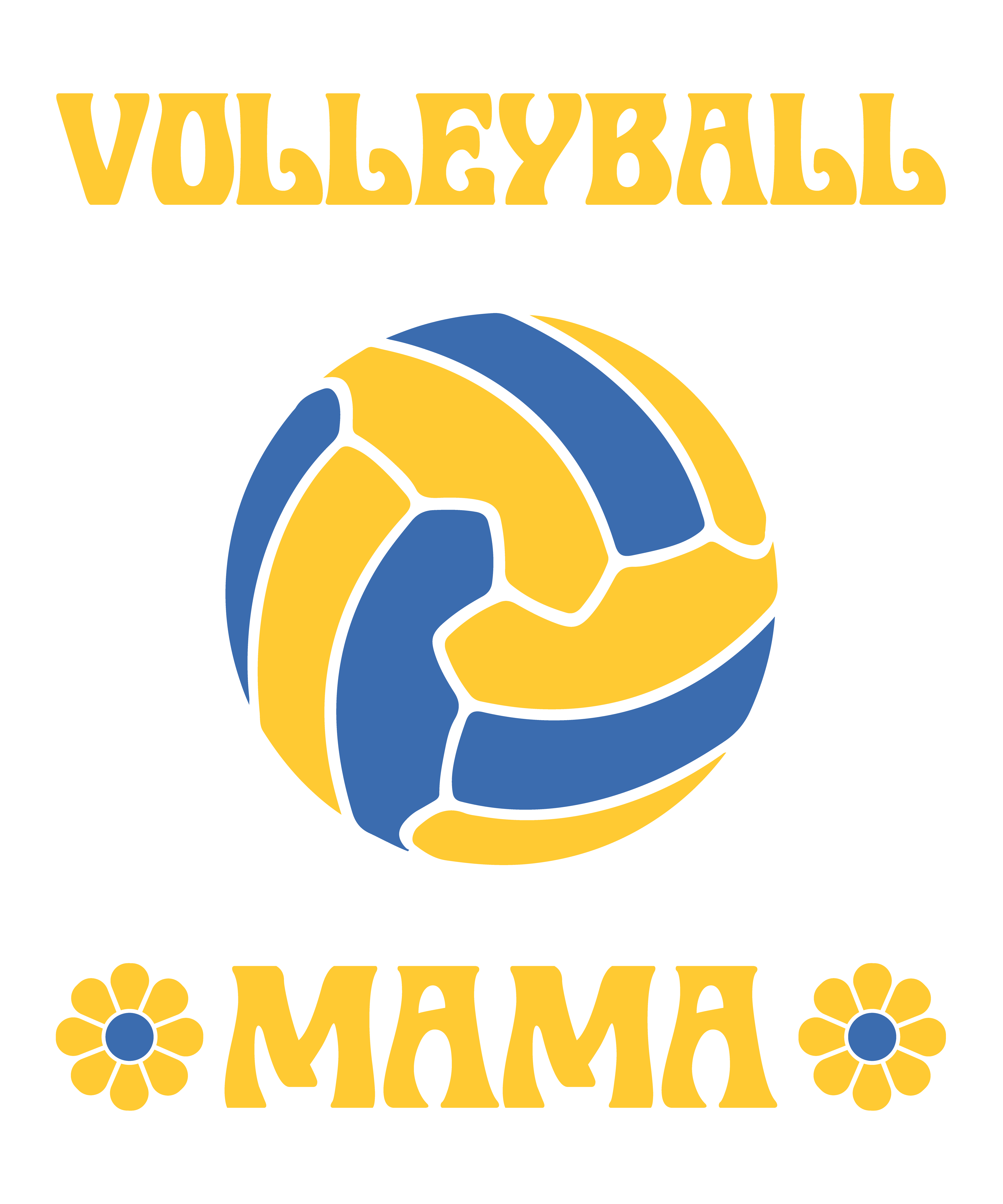 Checkered Volleyball Mama DTF Transfer