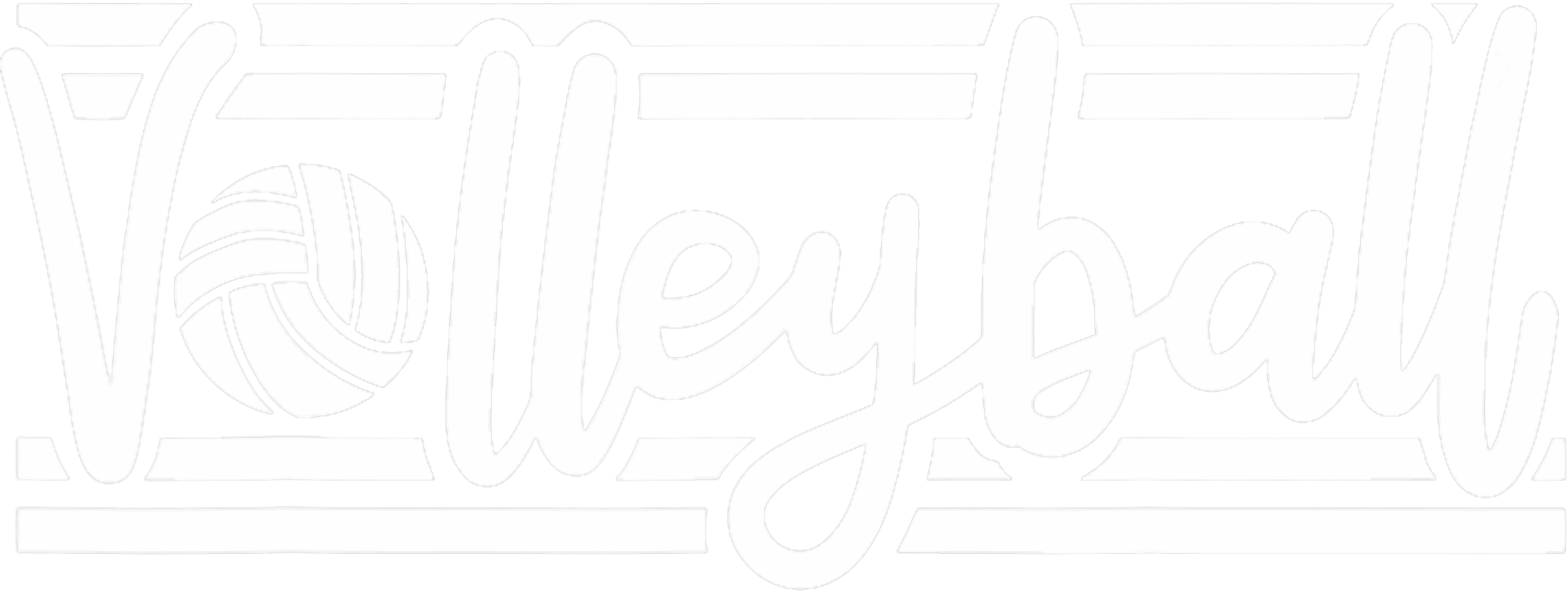Volleyball Script DTF Transfer