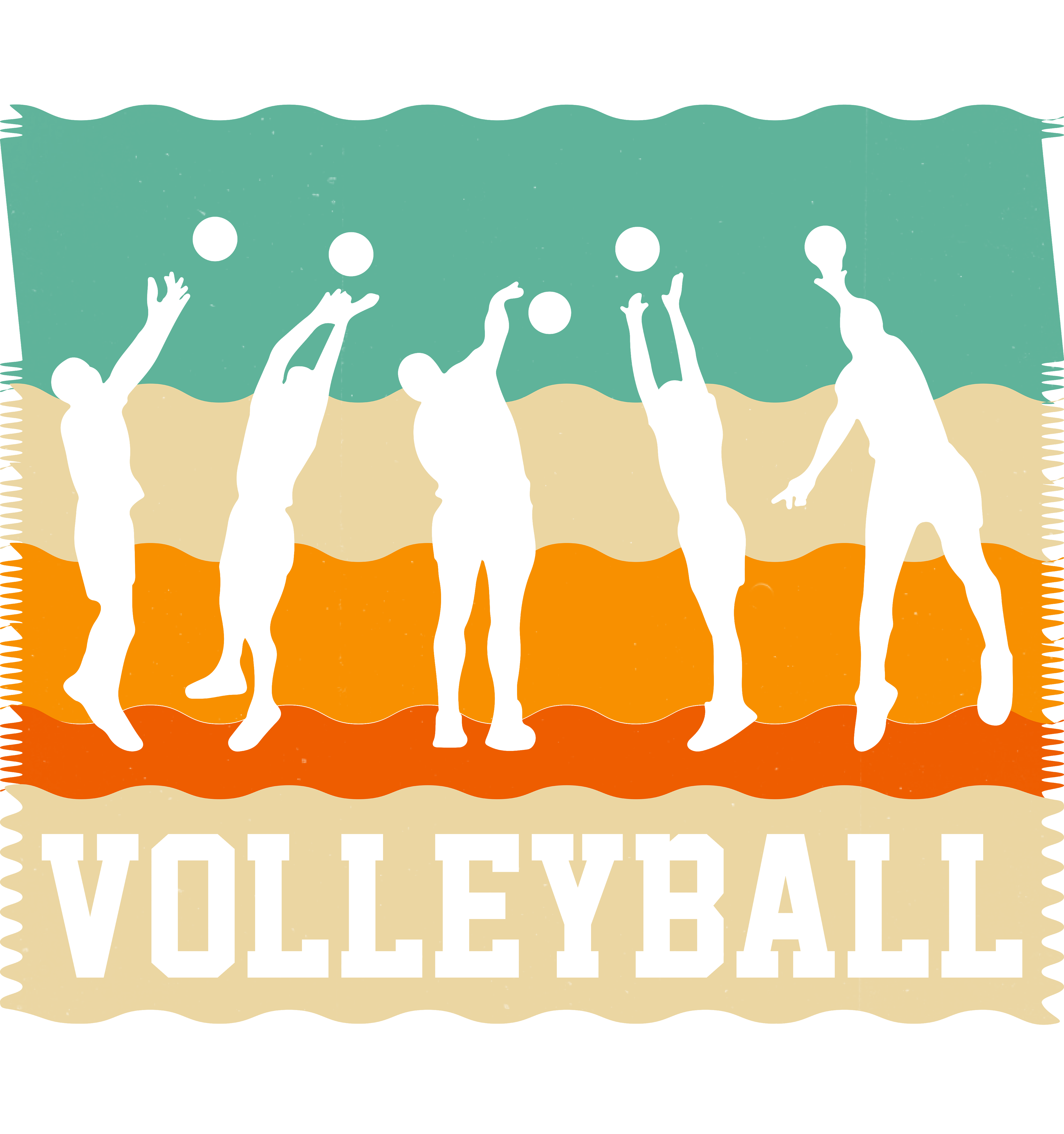 Funny Volleyball Listening DTF Transfer