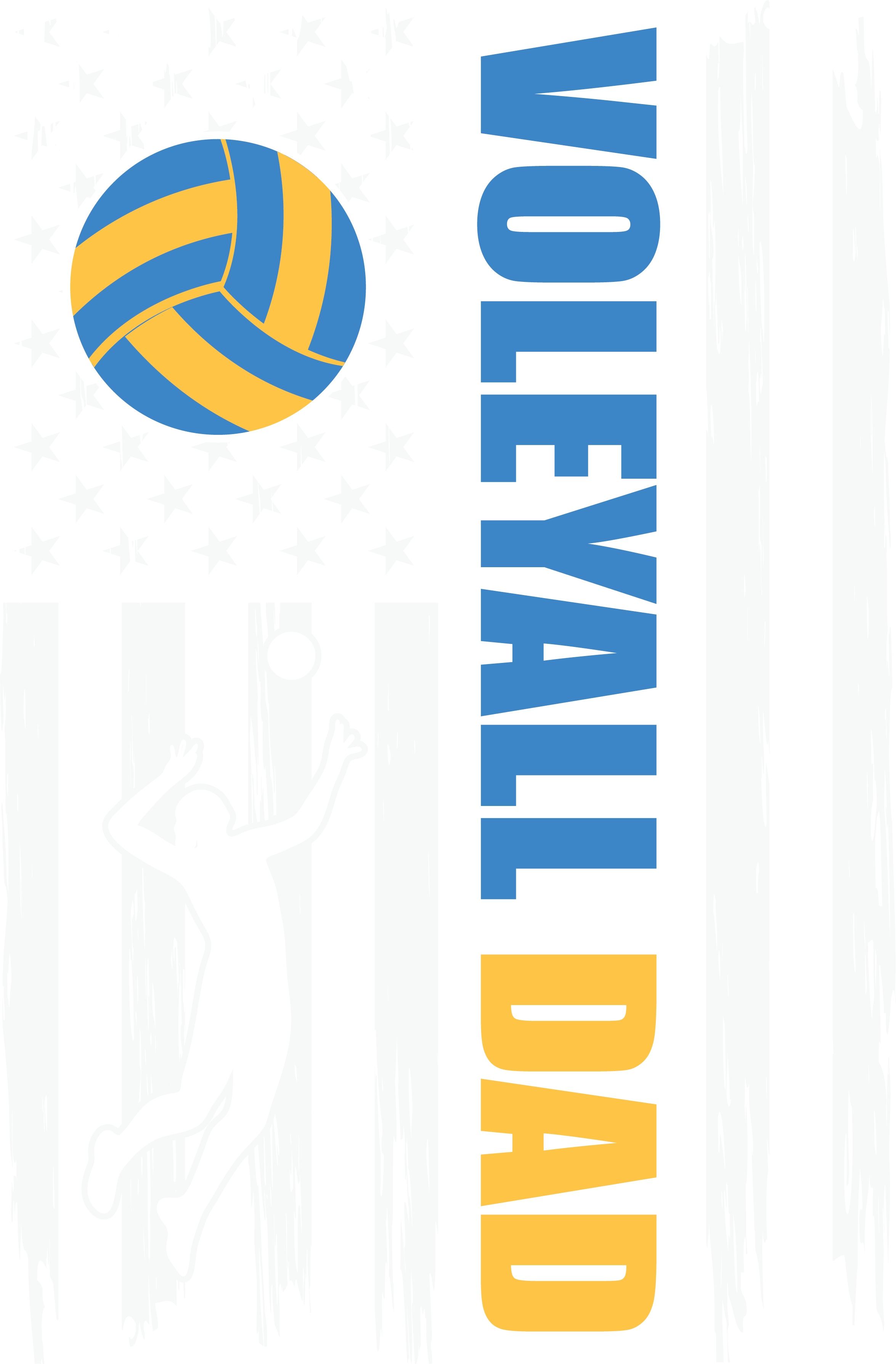 Proud Volleyball Dad DTF Transfer