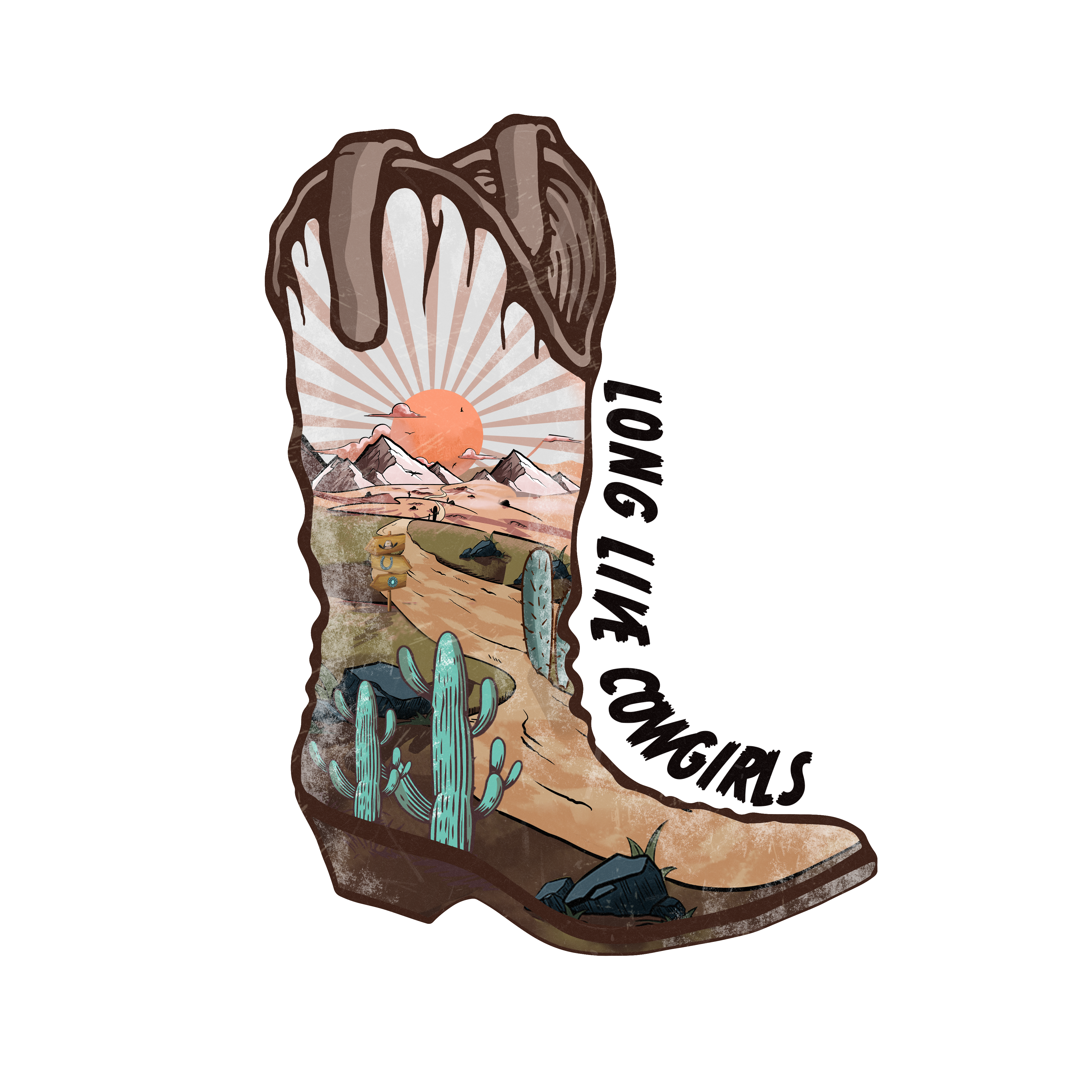 Long Live Cowgirls DTF Transfer