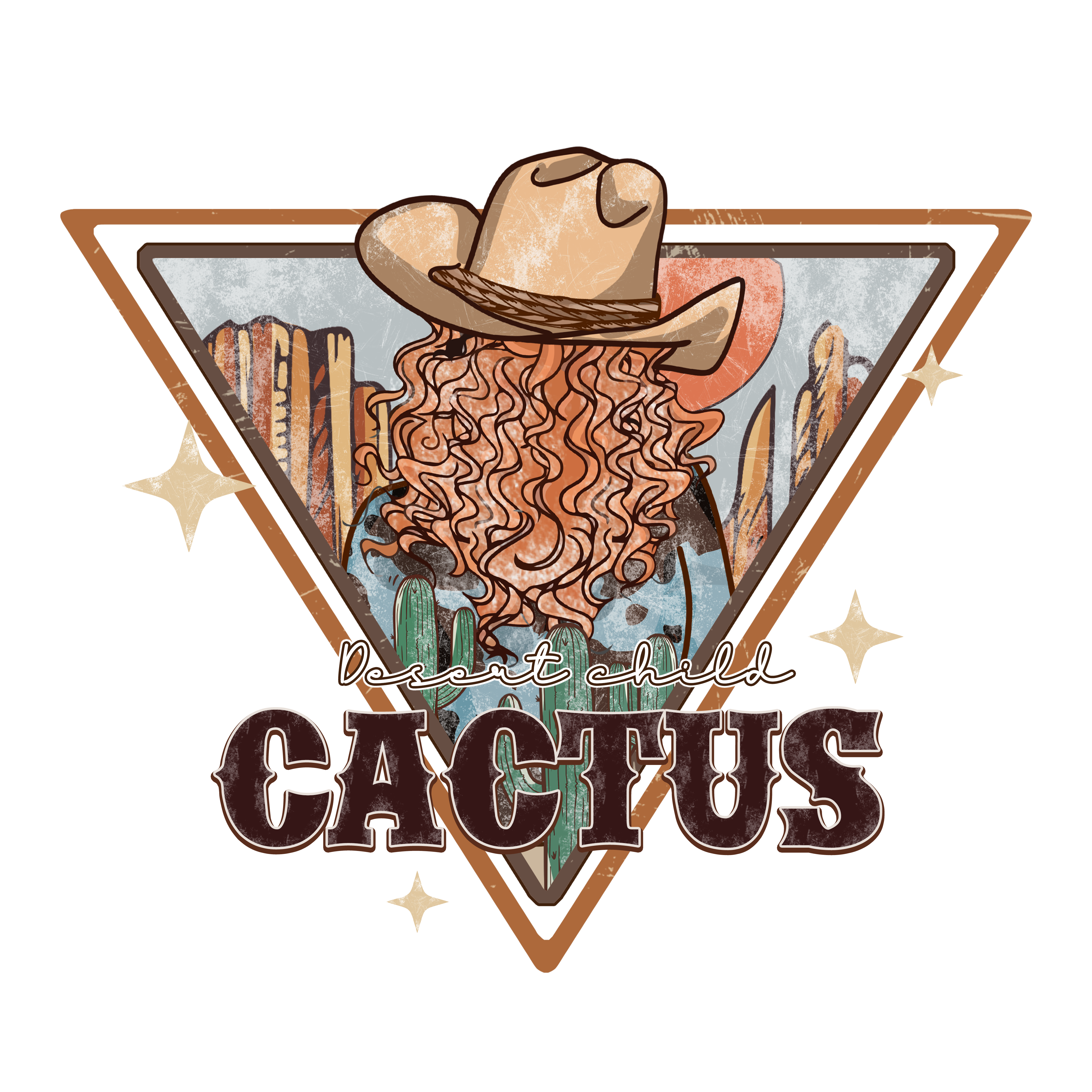 Desert Child Cactus DTF Transfer