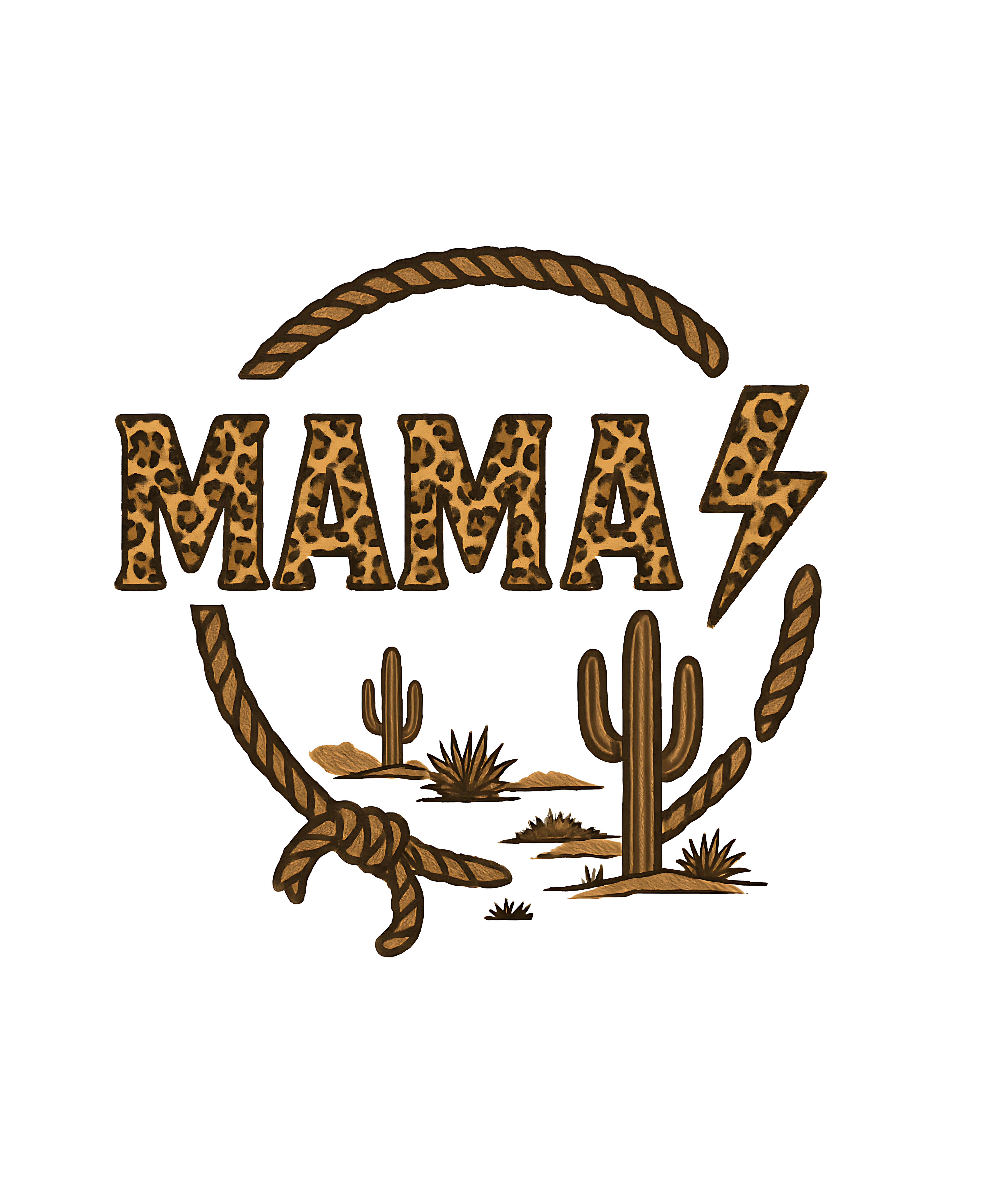 Mama Western Desert DTF Transfer