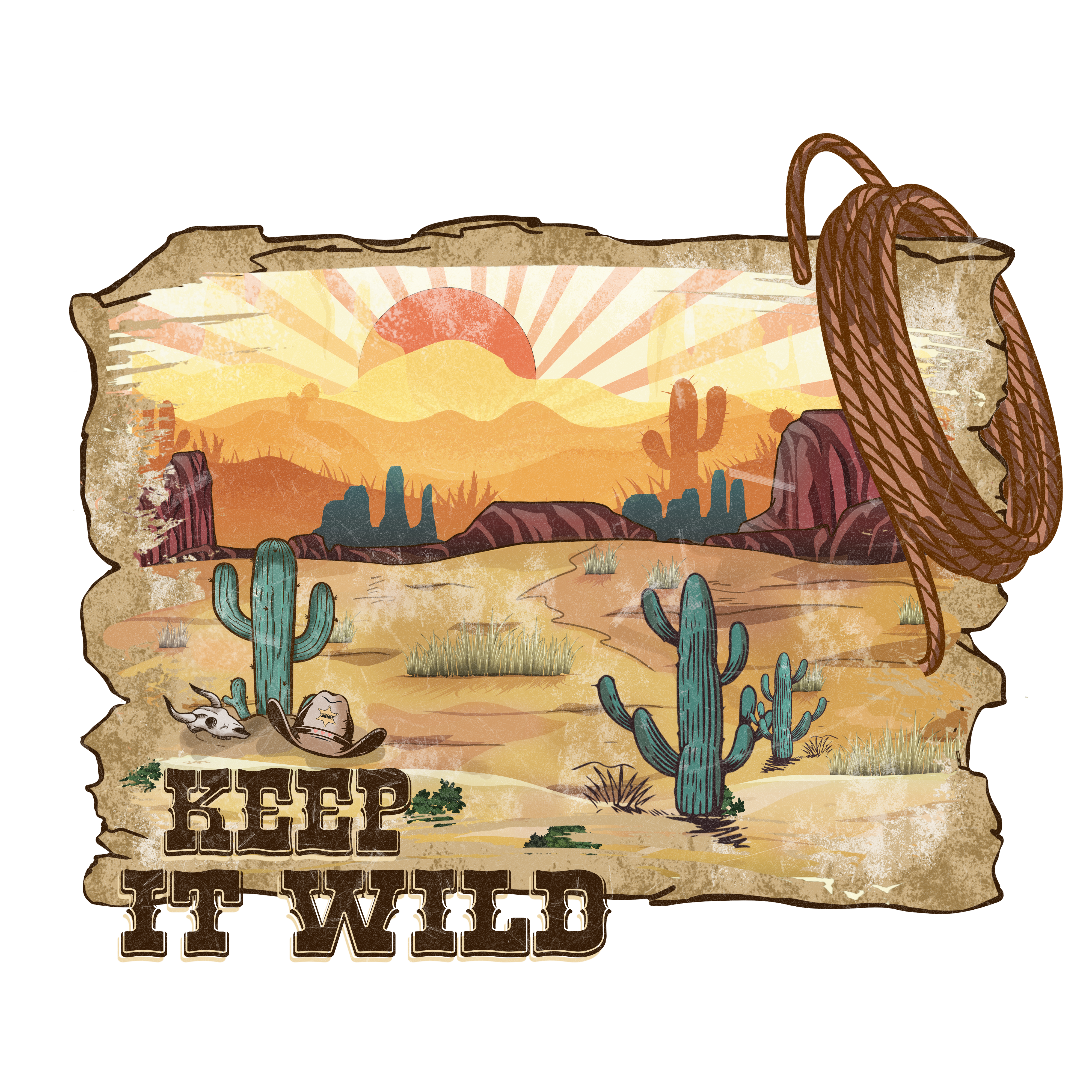 Keep It Wild Desert DTF Transfer