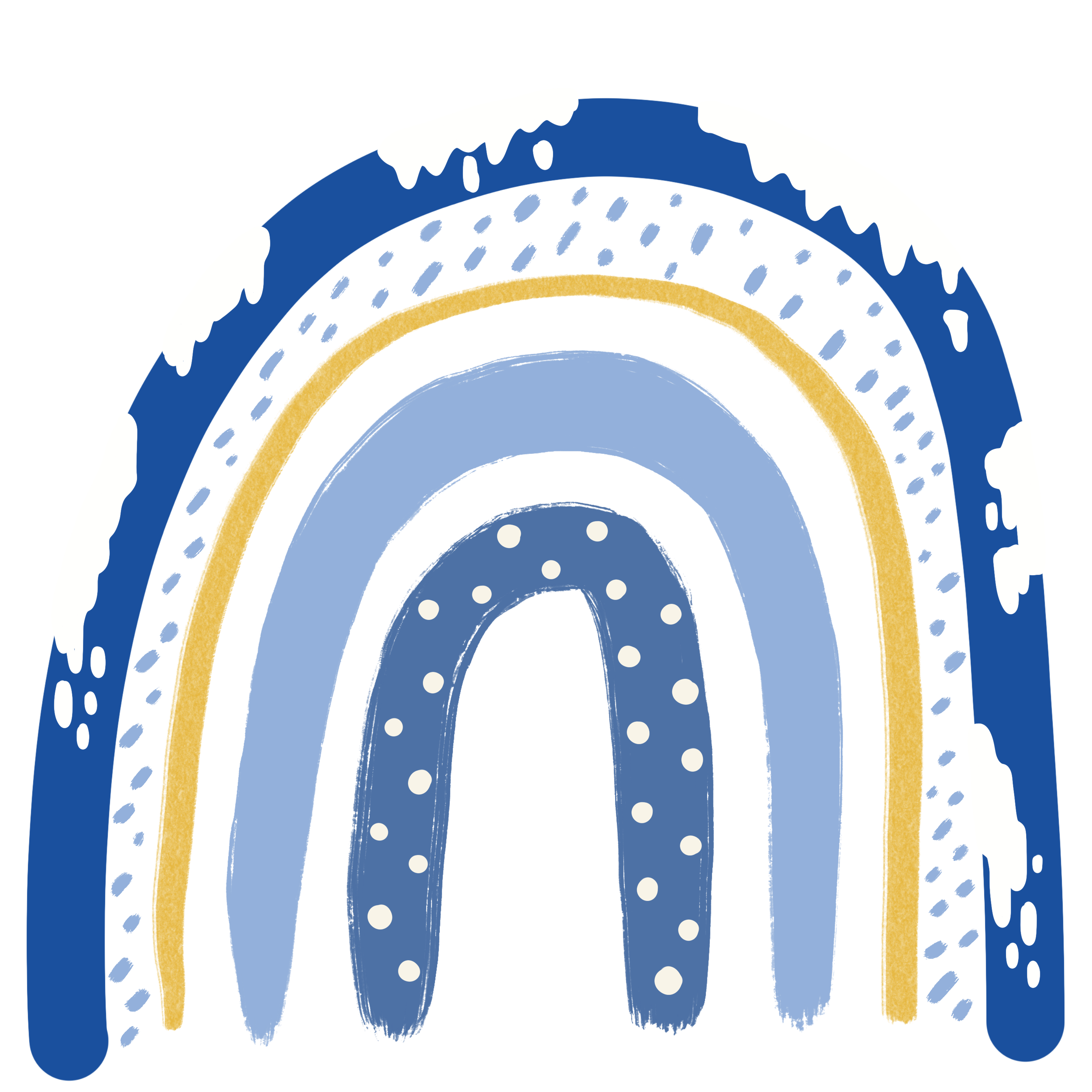 Snow Covered Rainbow DTF Transfer