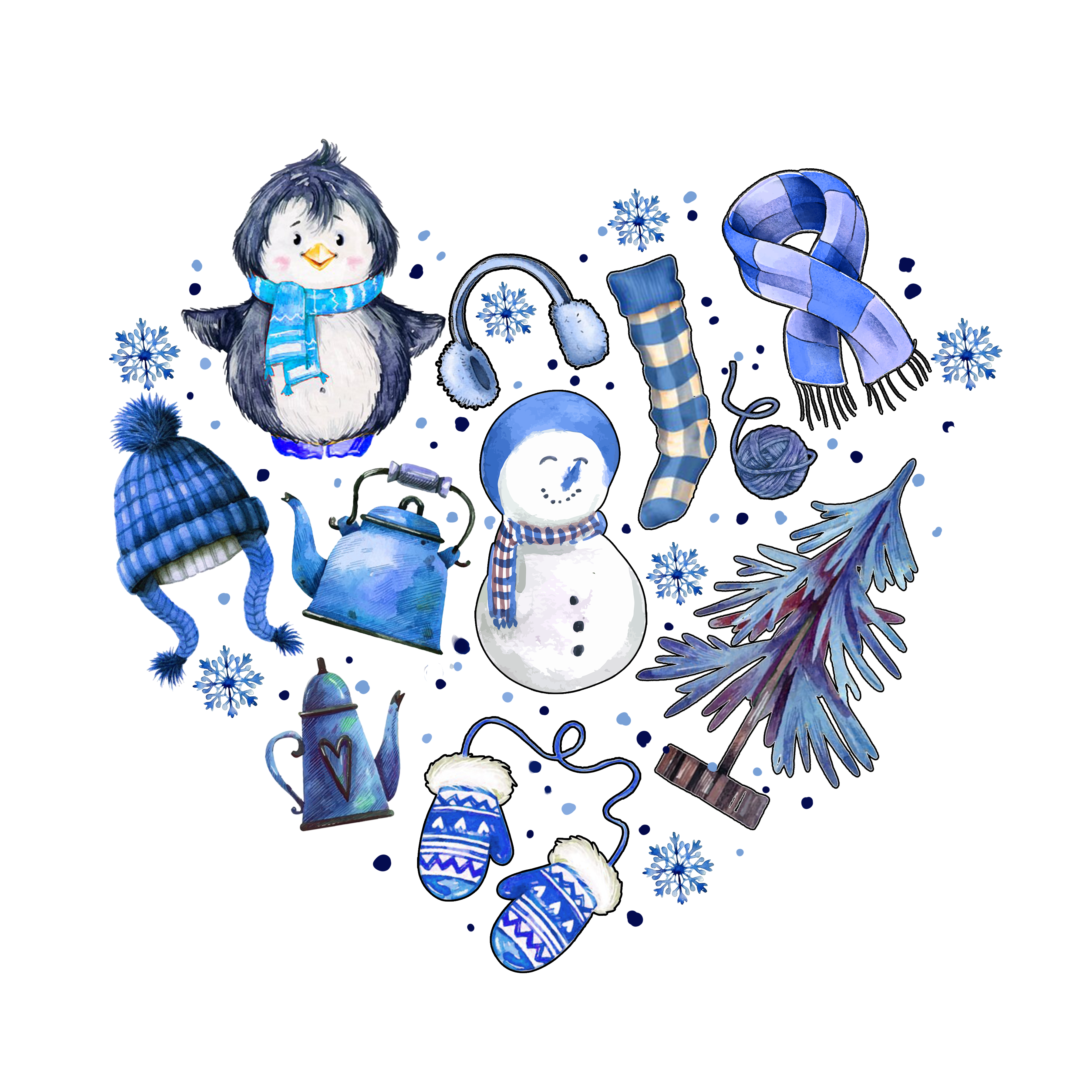 Winter Wonderland Clipart Collection DTF Transfer