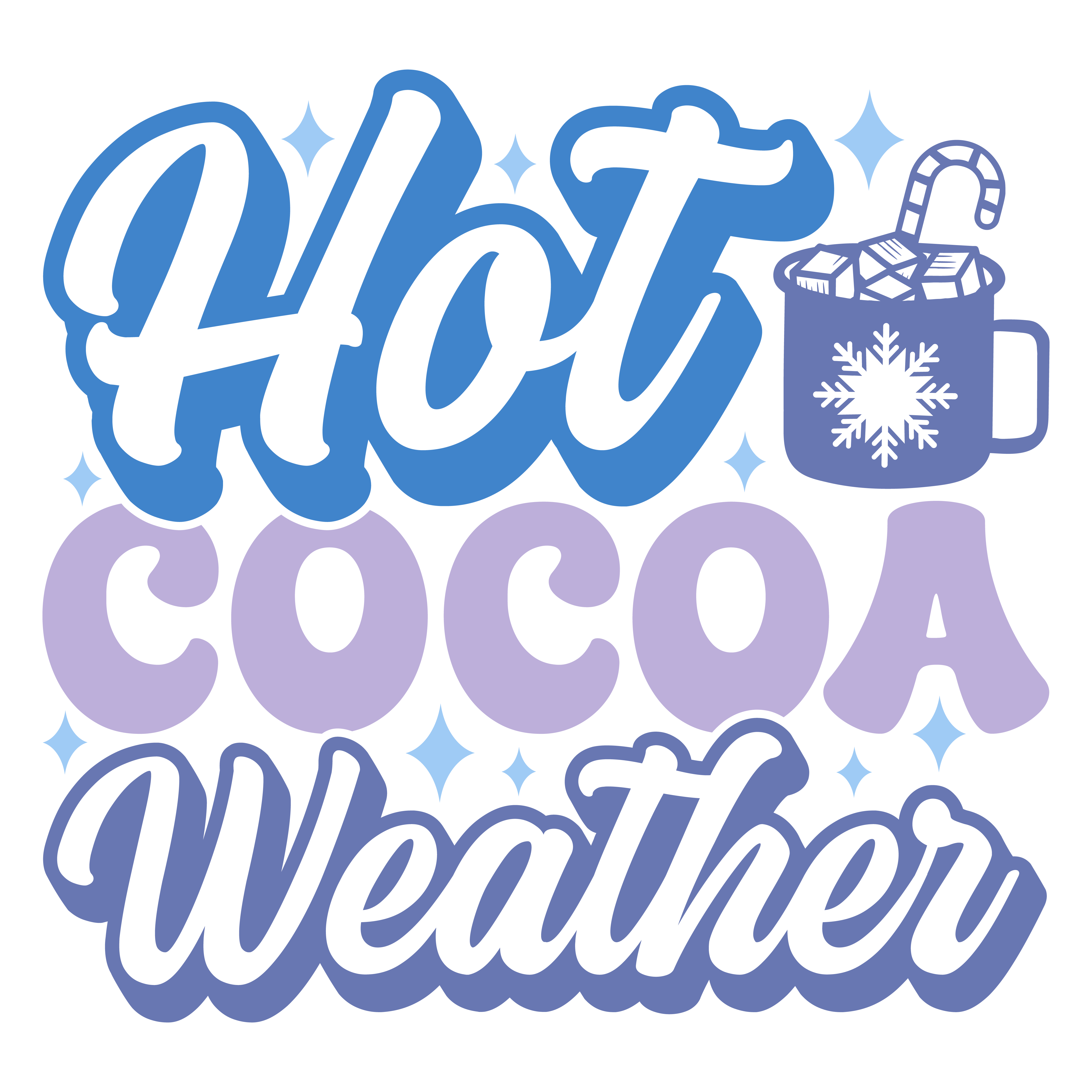 Hot Cocoa Weather DTF Transfer