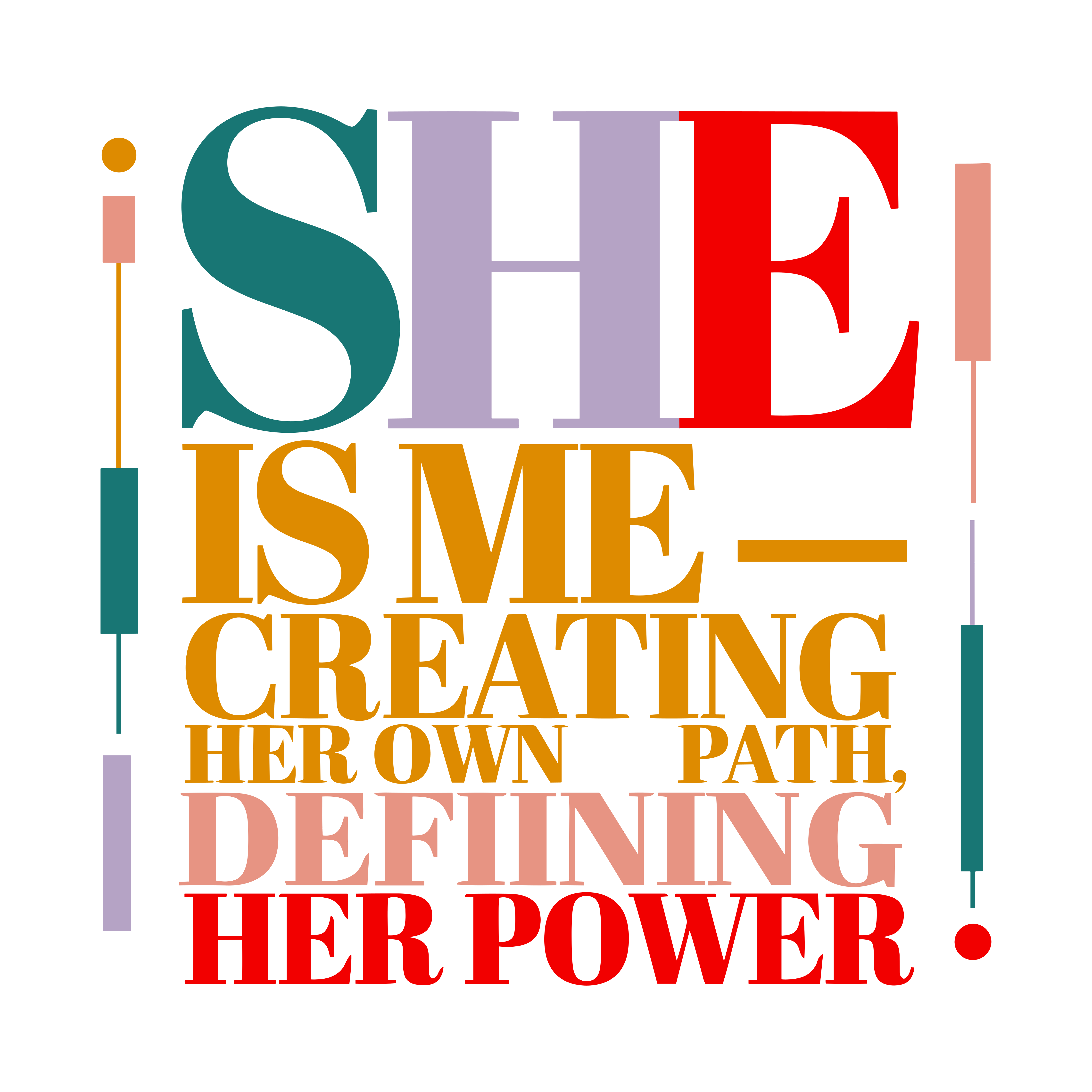 She Creates Her Own Powerful Path DTF Transfer