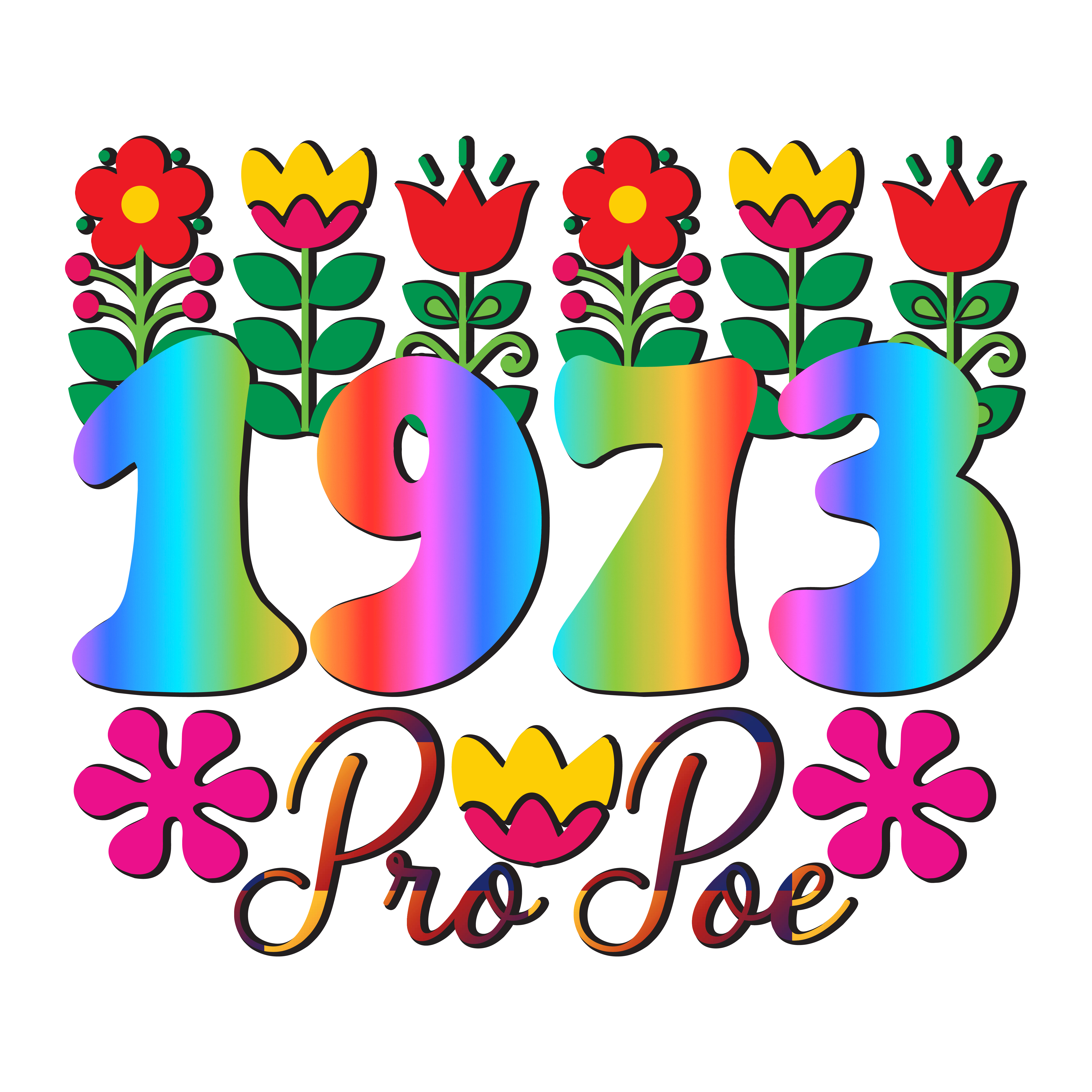 1973 Pro Roe Feminist Rights DTF Transfer