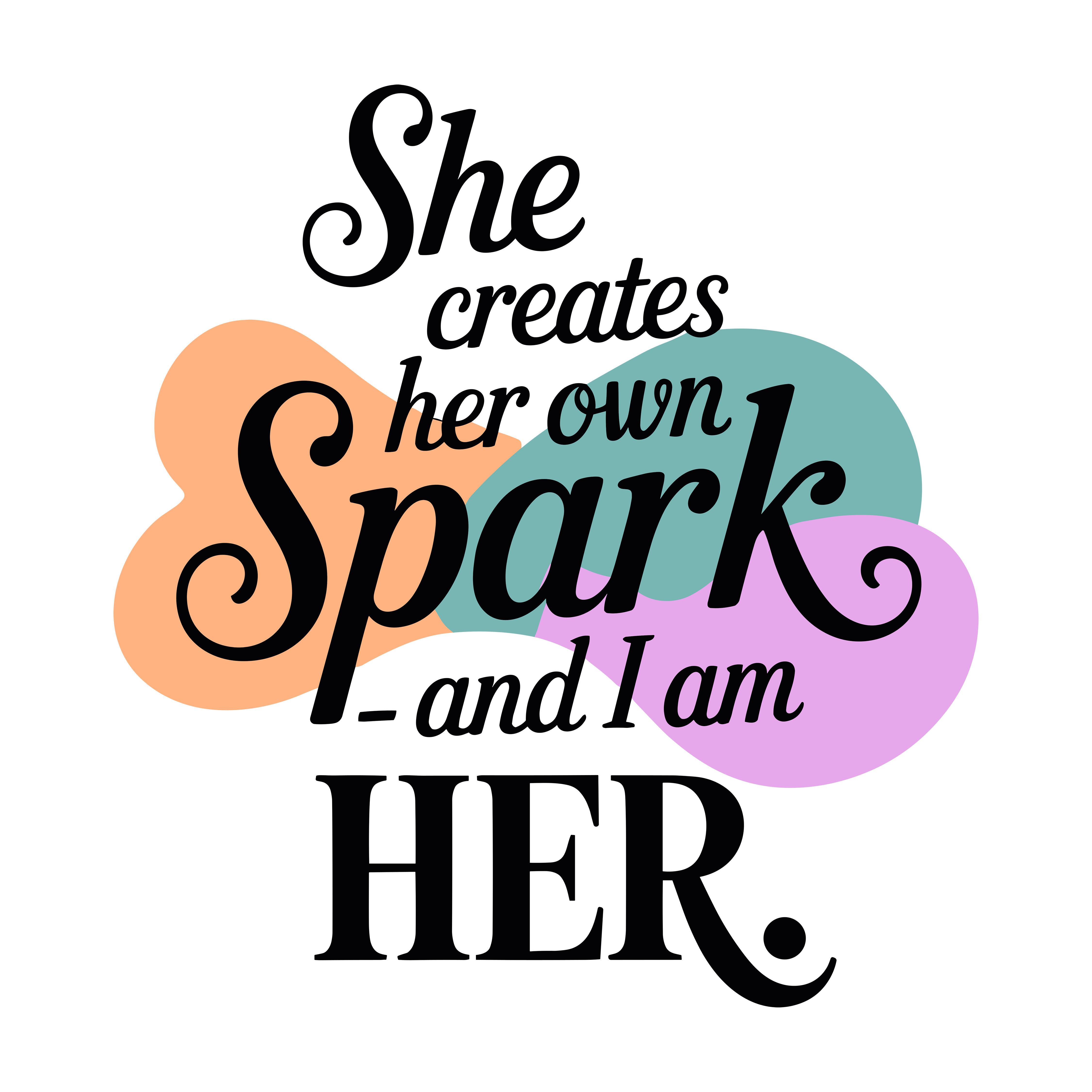 Creating Her Own Spark DTF Transfer