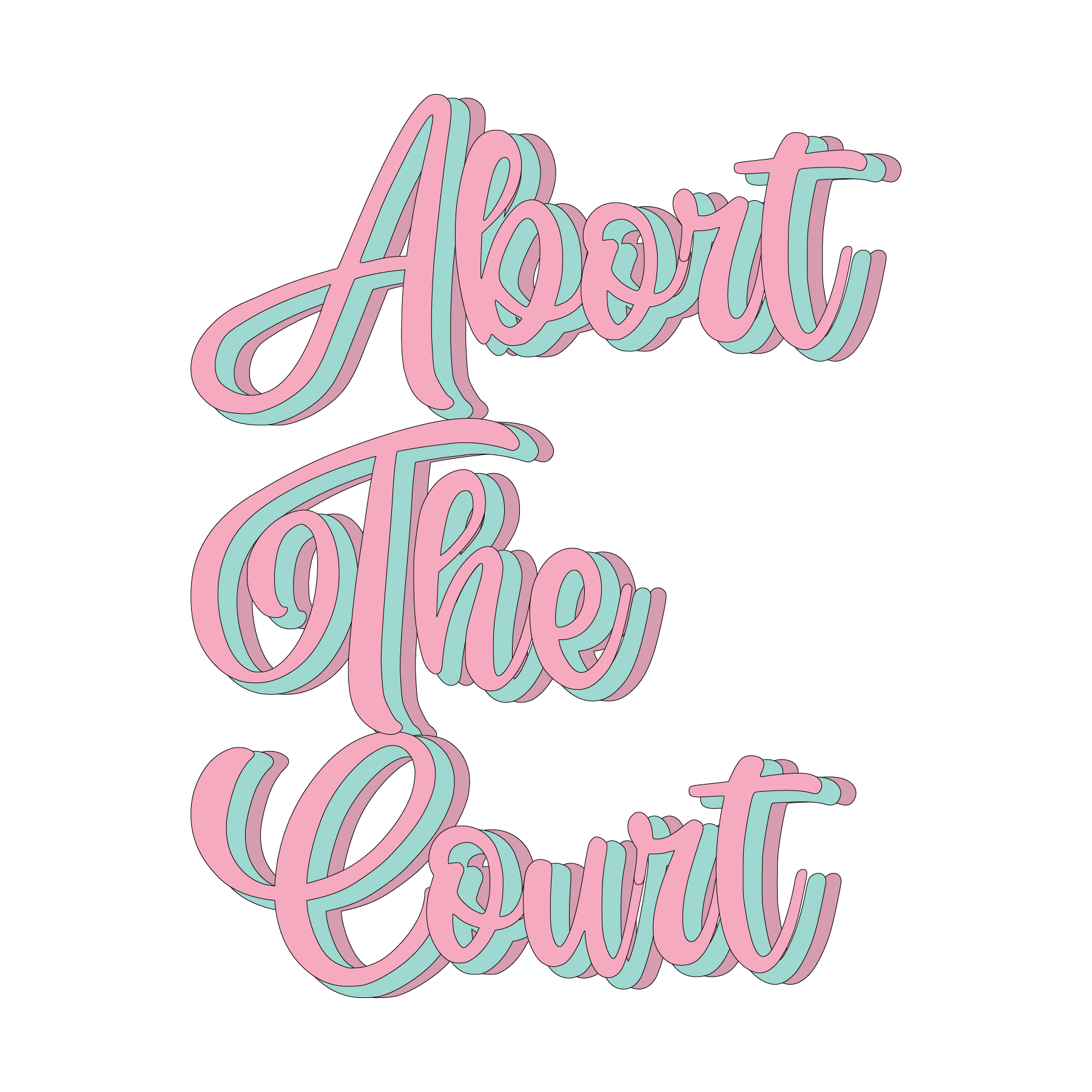 Abort The Court Feminist Protest DTF Transfer