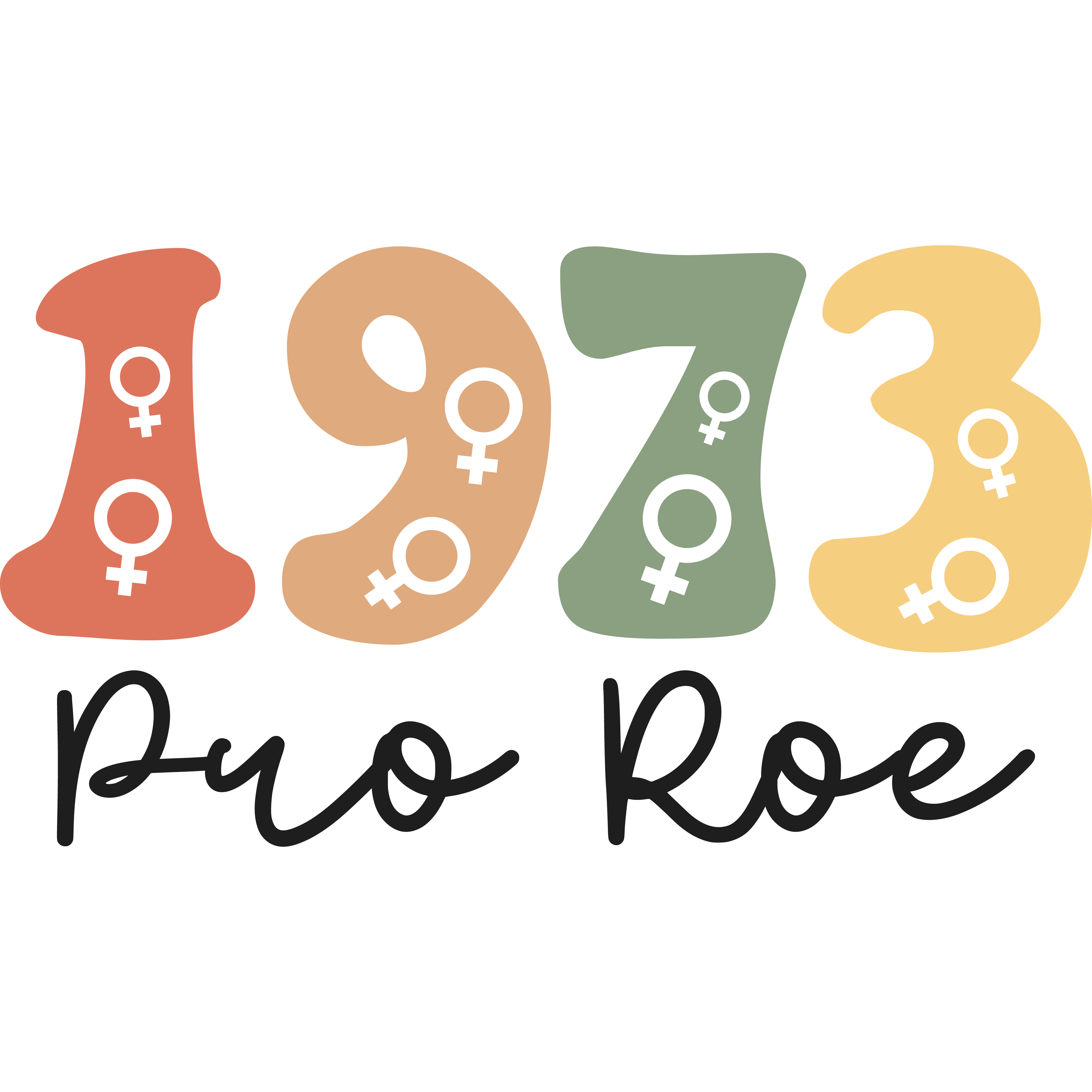1973 Pro Roe Womens Rights DTF Transfer