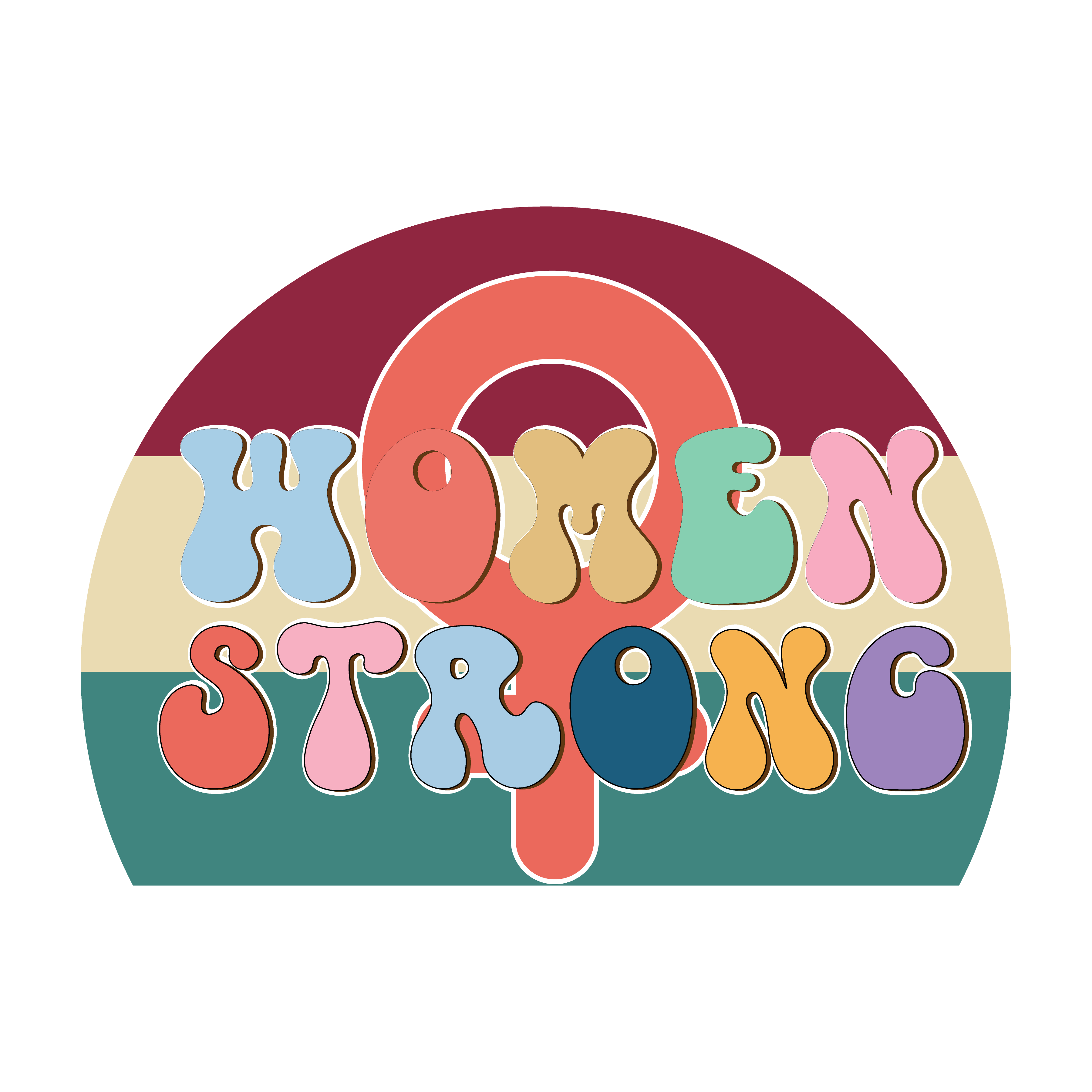 Women Strong Retro Feminist DTF Transfer