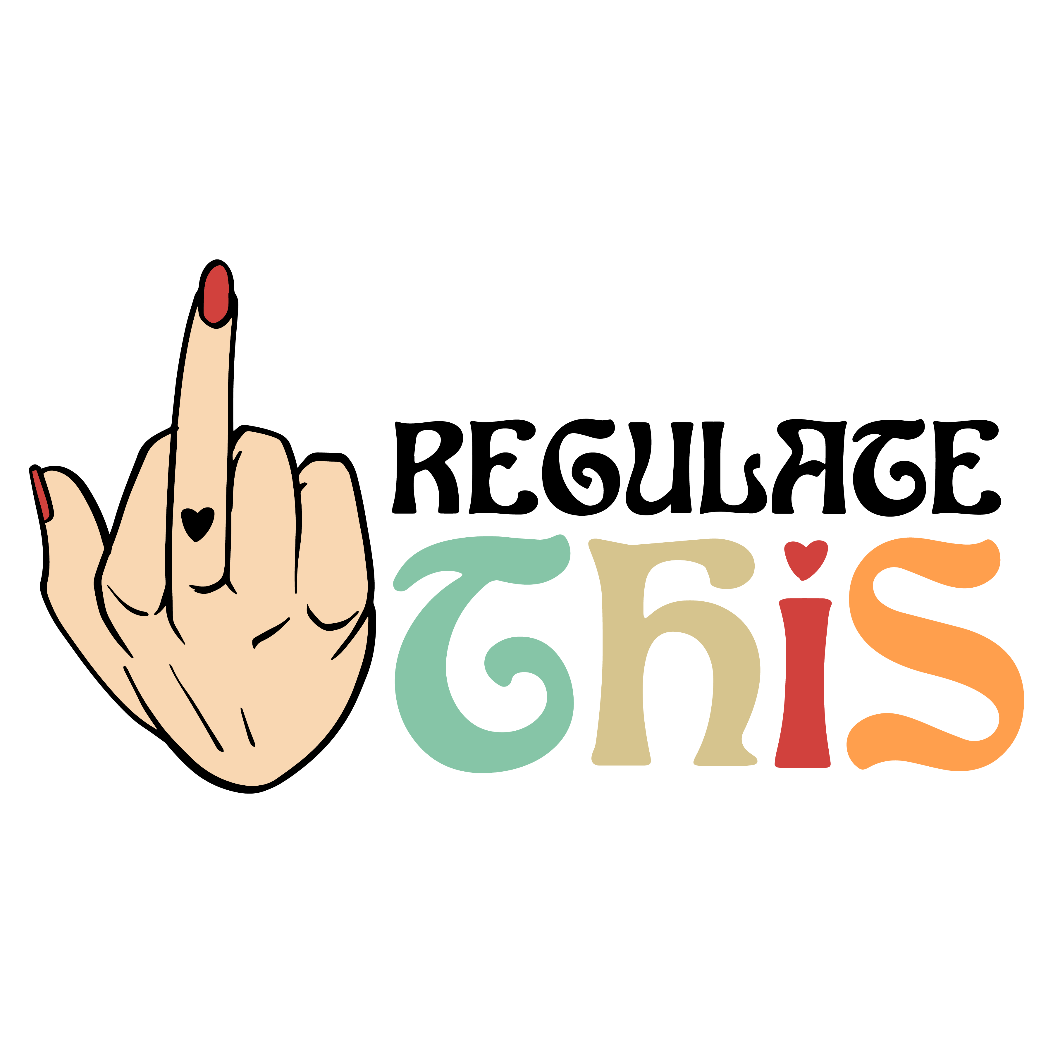 This Feminist Hand Gesture Empowerment DTF Transfer