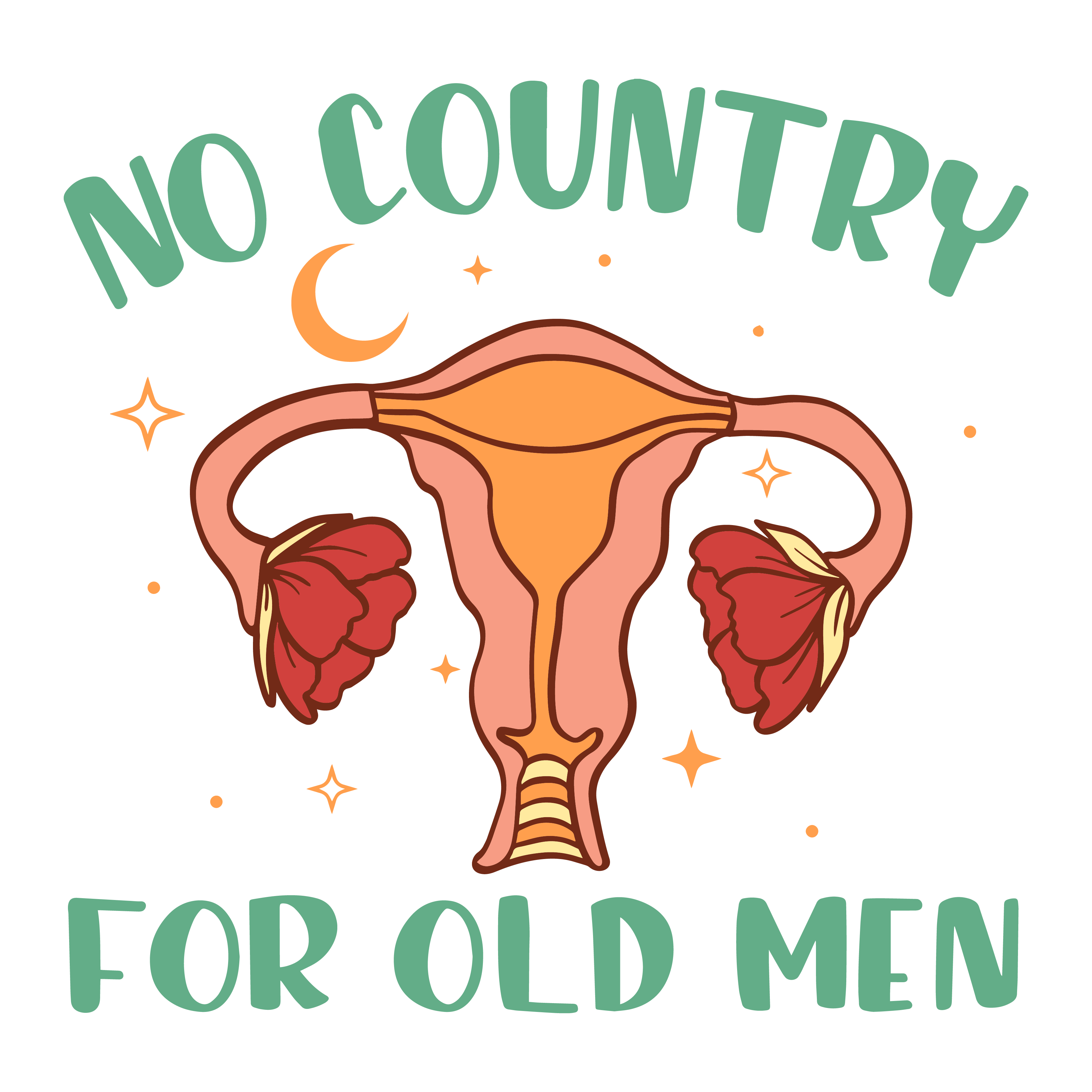No Country For Old Men Uterus Rights DTF Transfer