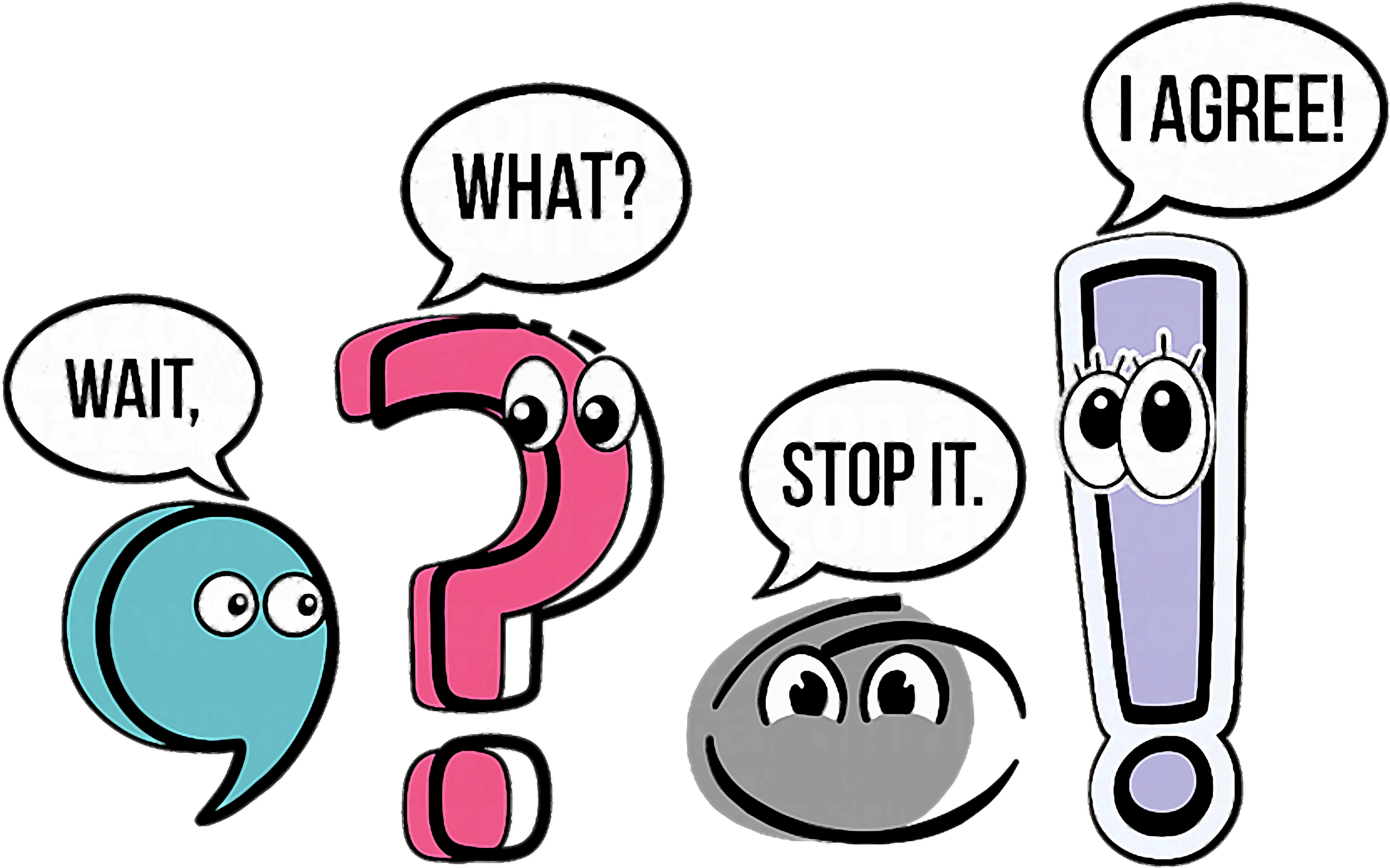 Punctuation Characters Humor DTF Transfer