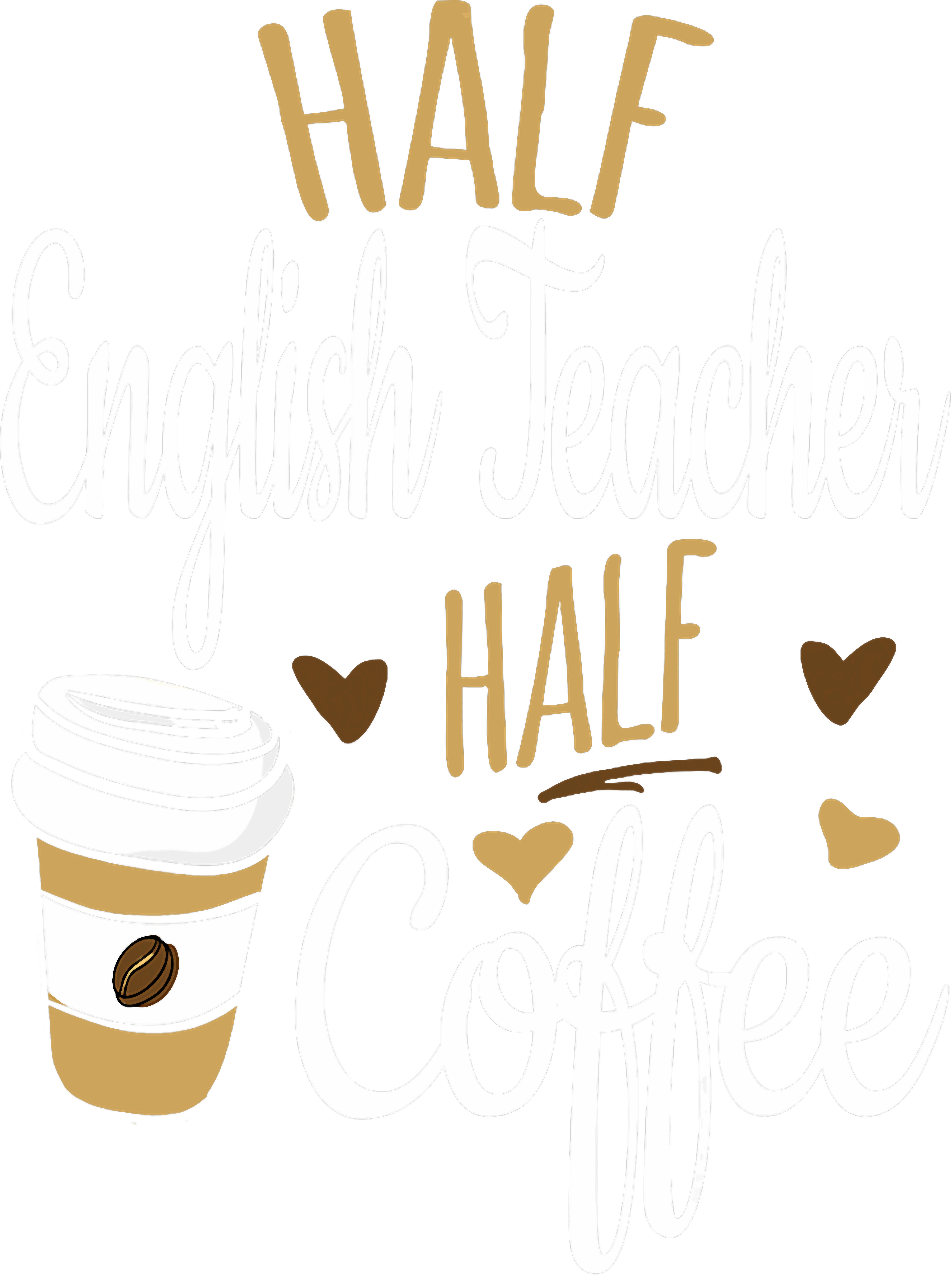 English Teacher Coffee DTF Transfer